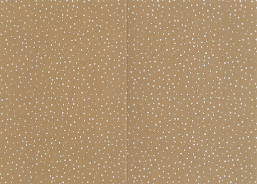 [7752] Folded card dot recycled brown 10pcs