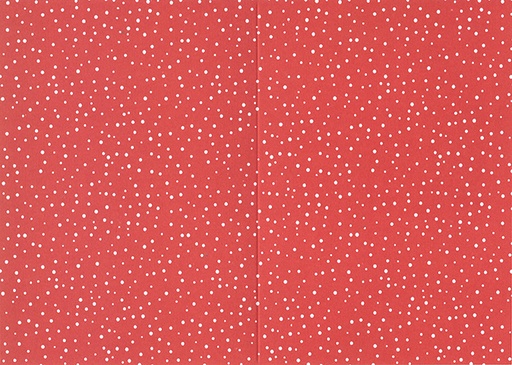 [7753] Folded card dot red 10pcs