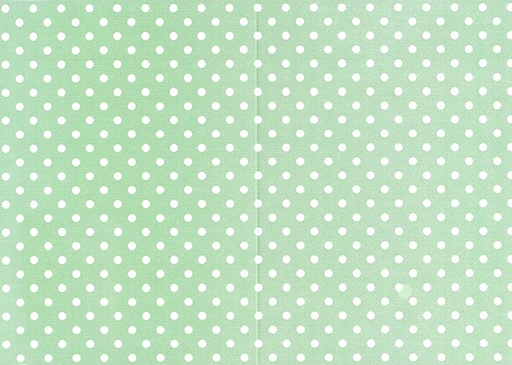 [7757] Folded card Ball light green 10pcs