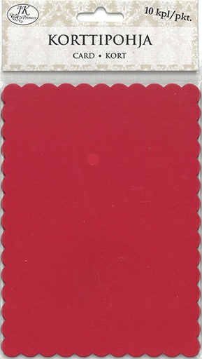 [7828] Decorative card red 10pcs