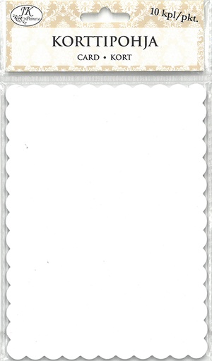 [7829] Decorative card white 10pcs