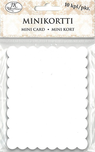 [7852] Decorative card mini white 10pcs