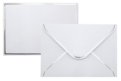 [7937] Foil envelope C6 Silver foil white 10kpl