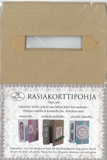 [7961] Box card recycled brown 5pcs