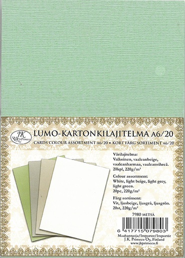 [7980] Card assortment A6 Lumo 20pcs