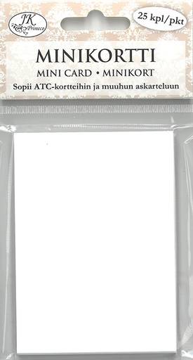 [8280] Mini card white 25pcs