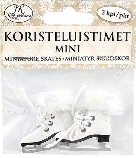 [8390] Miniature Ice skates 2pcs