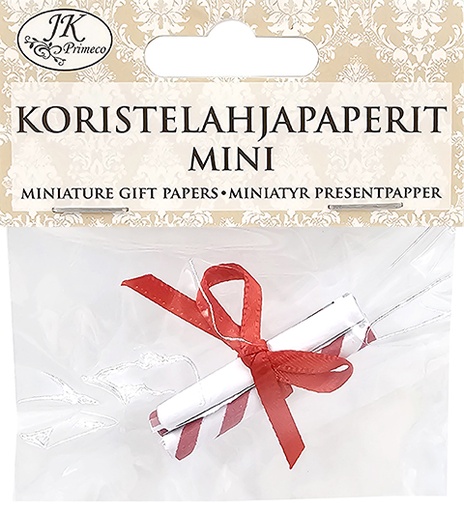 [8391] Miniature Gift wrapping papers 