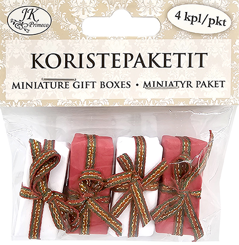[8396] Miniature gift boxes assortment 4pcs