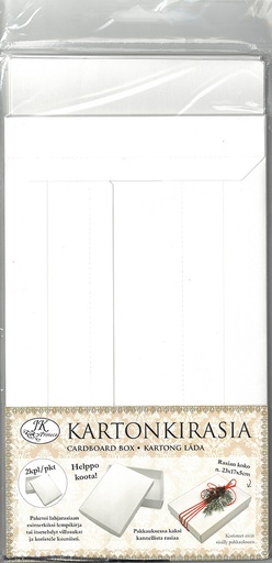 [8742] Card box big pearlescent white 2pcs