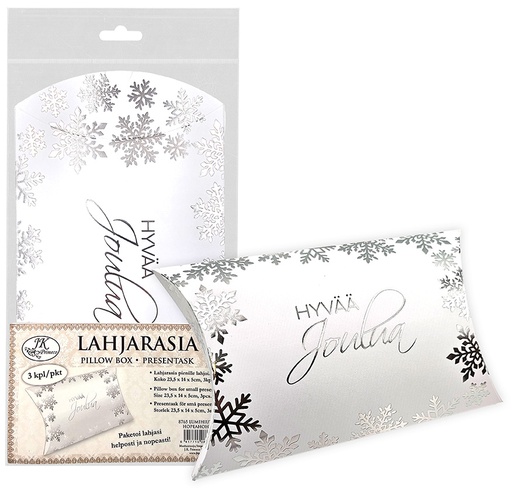 [8765] Pillow box M Lumihiutale hopeafolio 3pcs