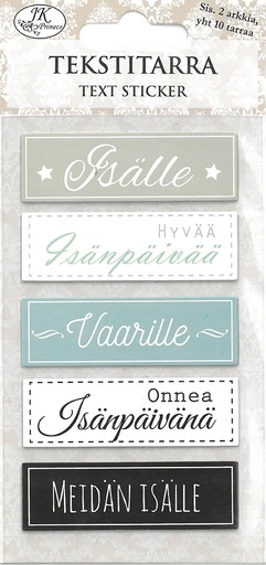 [8872] Text sticker Isälle 2 sheets
