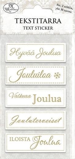[8878] Text sticker Joulu kulta 2 sheets