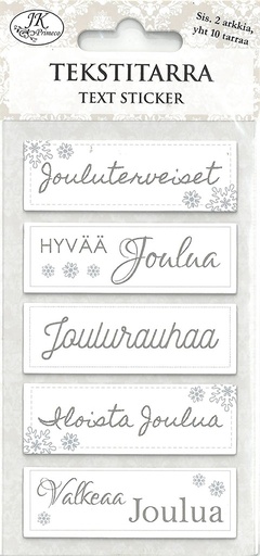 [8879] Text sticker Joulu siniharmaa 2 sheets