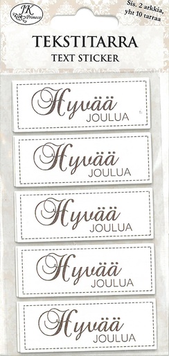 [8882] Text sticker Joulu nostalgia 2 sheets