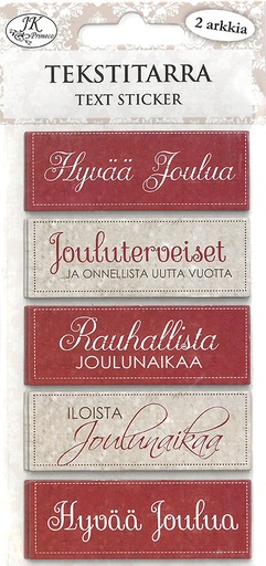[8889] Text sticker Jouluteksti nostalgia 2 sheets