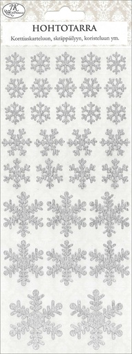 [8891] Shiny sticker Snowflake silver