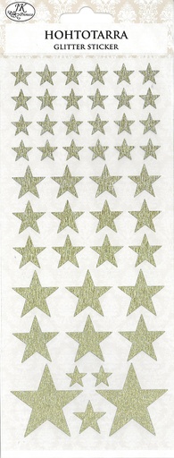 [8892] Shiny sticker Star gold