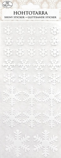 [8894] Shiny sticker Snowflake white