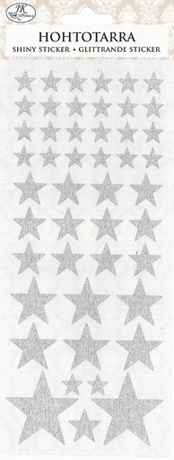 [8895] Shiny sticker Star silver