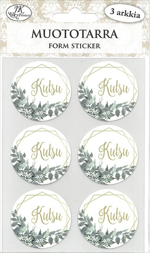[8919] Form sticker Kutsu Verde 3 sheets