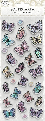 [8970] Eva foam sticker Butterflies hologram
