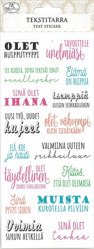 [9001] Text sticker Tsemppiviestit