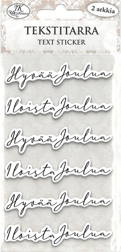 [9010] Text sticker Jouluteksti musta 2 sheets