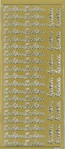 [9304] Peel-off sticker Kutsu kulta