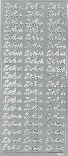 [9307] Peel-off sticker Kiitos hopea