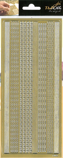 [9314] Peel-off sticker twine assortment gold
