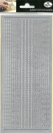 [9335] Peel-off sticker twine assortment silver