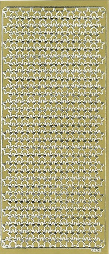 [9338] Peel-off sticker Small star gold