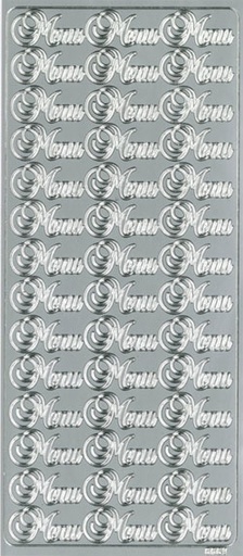 [9365] Peel-off sticker Menu hopea