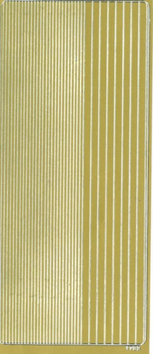 [9372] Peel-off sticker Line gold
