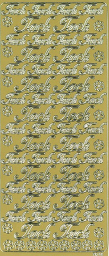 [9522] Peel-off sticker Tack guld