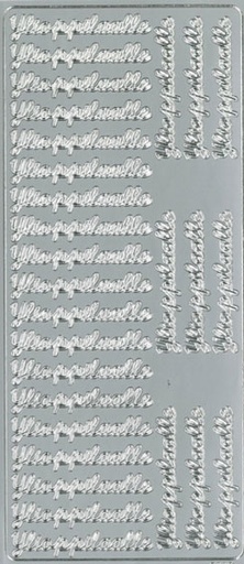 [9529] Peel-off sticker Ylioppilaalle hopea