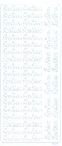 [9673] Peel-off sticker Kutsu valkoinen