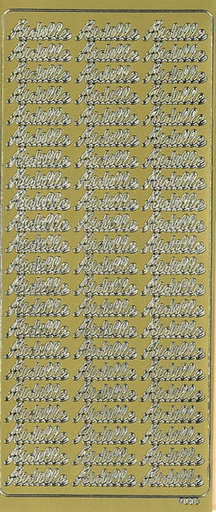 [9686] Peel-off sticker Äidille kulta