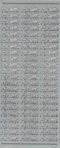 [9687] Peel-off sticker Äidille hopea