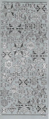 [9711] Peel-off sticker Snowflake 2 silver