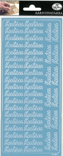 [9743] Peel-off sticker Kutsu vaaleansininen