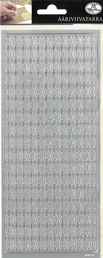 [9771] Peel-off sticker Zeroes silver
