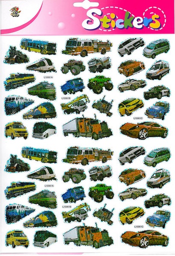 [2120B] Giant sticker Vehicles 2