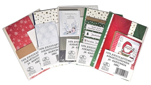 [1476] Craft paper and card assortment Christmas 100g